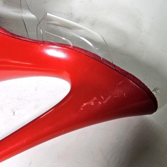 Hot Shoes 8 inch Red Platform Heels. Size 8 - Picture 7 of 11